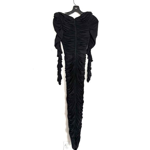 ALEX PERRY Stanton Ruched Sweetheart Cup Dress in black UK8 / US4 - Picture 8 of 12